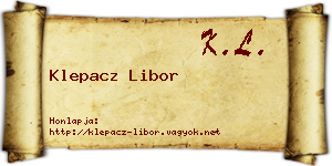 Klepacz Libor névjegykártya